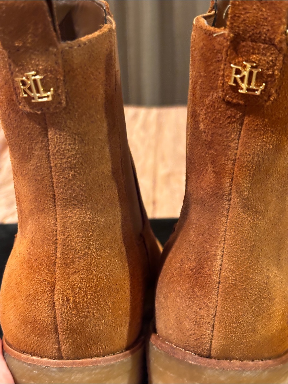 NEW Ralph Lauren Water Resistant Suede Boots
